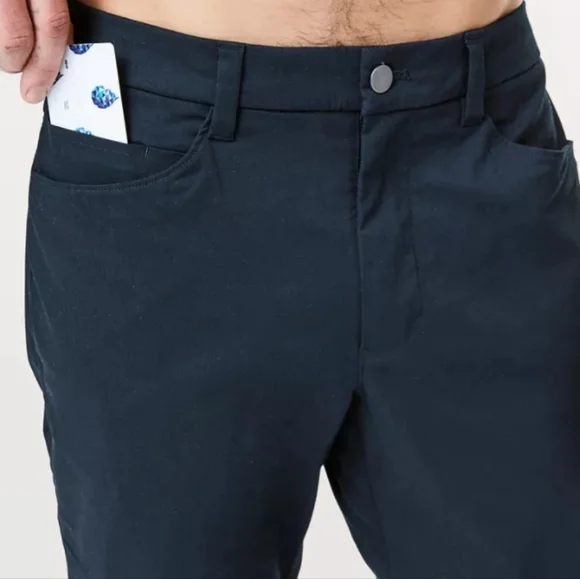 LULULEMON ABC Pant Slim DESIGNED FOR ON THE MOVE MEN SIZE 38 WATER RESISTANT - Picture 15 of 16